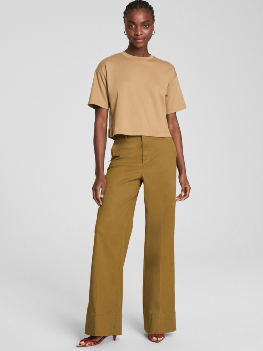 SPANXsupersmooth stretch twill wide leg pants